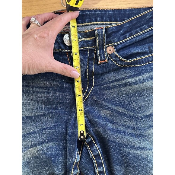 True Religion Women’s Rainbow Billy Jeans 28/30 Distressed Flap Pockets - Picture 7 of 13